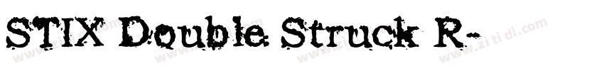 STIX Double Struck R字体转换